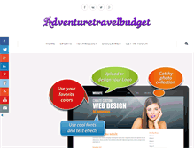 Tablet Screenshot of adventuretravelbudget.com